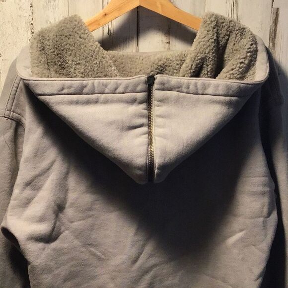 Helmut Lang Gray Lace-Up Hoodie - Picture 3 of 8